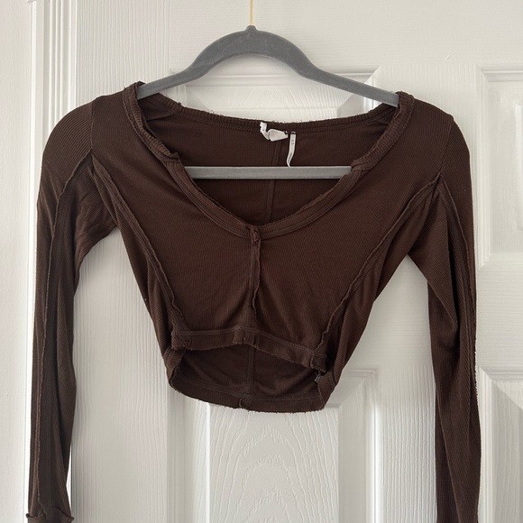urban outfitters brown crop top (also have in white) - Picture 1 of 1